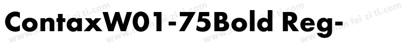 ContaxW01-75Bold Reg字体转换